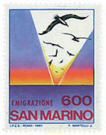 70339 MNH SAN MARINO 1985 EMIGRACION - Oblitérés
