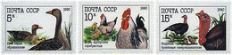 63554 MNH UNION SOVIETICA 1990 AVES DE CORRAL - Collections