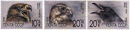 80317 MNH UNION SOVIETICA 1990 CABEZAS DE PAJAROS - Collezioni