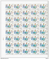 India 2011 THE TRAINED NURSES OF INDIA COMPLETE SHEET, MNH P. O Fresh & Fine, Rare - Andere & Zonder Classificatie