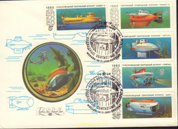 397292 MNH UNION SOVIETICA 1990 SUBMARINOS SOVIETICOS DE EXPLORACION - Collezioni