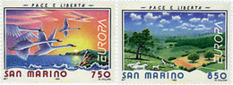 62980 MNH SAN MARINO 1995 EUROPA CEPT. PAZ Y LIBERTAD - Gebraucht