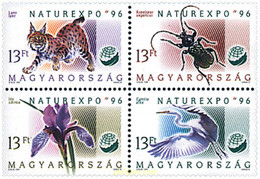 7004 MNH HUNGRIA 1996 NATUREXPO 96 - Usati
