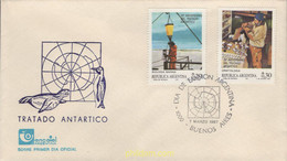 398651 MNH ARGENTINA 1987 25 ANIVERSARIO DEL TRATADO DE LA ANTARTIDA - Gebruikt