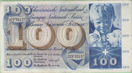 Suisse - Billet De 100 Francs - Saint-Martin - 18 Décembre 1958 - P49c - Suiza