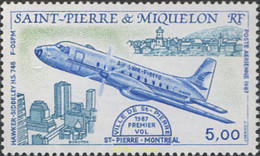 602408 MNH SAN PEDRO Y MIQUELON 1987 AVIACION - Gebruikt