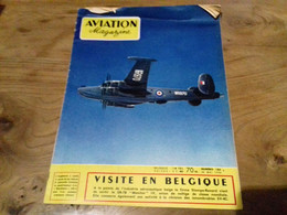 40/ AVIATION MAGAZINE N° 186 1956 VISITE EN BELGIQUE LA FIRME STAMPE RENARD DE SORTIR LE SR 7B MONITOR AVION DE VOLTIGE - Aviación