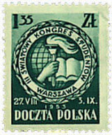 666618 MNH POLONIA 1953 3 CONGRESO DE ESTUDIANTES EN VARSOVIA - Sin Clasificación