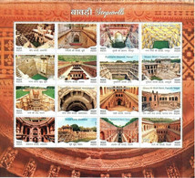 India 2017 STEPWELLS / Indian Gardens MINIATURE SHEET MS MNH P.O Fresh & Fine As Per Scan - Autres & Non Classés