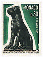 51007 MNH MONACO 1967 CONGRESO DE LA FEDERACION CINOLOGICA INTERNACIONAL - Autres & Non Classés