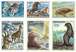 78114 MNH MONACO 1970 20 ANIVERSARIO DE LA FEDERACION MUNDIAL DE PROTECCION ANIMAL - Other & Unclassified
