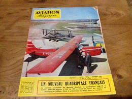 40/ AVIATION MAGAZINE N° 188 1956 UN NOUVEAU QUADRIPLACE FRANCAIS MB 110 MOTEUR SNECMA REGNIER A LO2 DE 170 CV - Luchtvaart