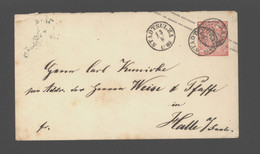 Norddeutscher Postbezirk,U1,o Stadtsulza ,Feuser + 25P (206) - Postal  Stationery