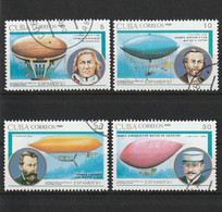 MiNr. 3487 - 3490 Kuba (Republik) 1991, 1. Juli. Internationele Briefmarkenausstellung ESPAMER ’91, Buenos Aires: Luftsc - Used Stamps