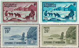 621696 MNH SAN PEDRO Y MIQUELON 1938 MOTIVOS VARIOS - Oblitérés