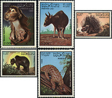 55560 MNH LAOS 1985 MAMIFEROS - Chimpancés