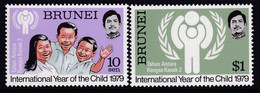 Brunei 1979 International Year Child Sc 238-39 Mint Never Hinged - Brunei (1984-...)