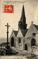 CPA St-MICHEL-en-GREVE-L'Église Et Le Calvaire (230695) - Saint-Michel-en-Grève