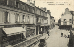 CPA POISSY-La Rue De PARIS-Vue Prise De La Gare (260385) - Poissy