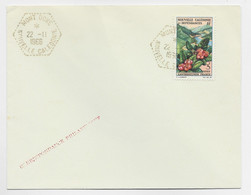 NOUVELLE CALEDONIE 3FR LETTRE NON VOYAGEE C. HEX PERLE MONT DORE 22.11.1966 - Brieven En Documenten