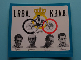 L.R.B.A. - K.B.A.B. Koninklijke Belgische ATLETIEK Bond ( Voir / Zie Scans ) +/- 11 X 9 Cm. ( STICKER / Zelfklever ) ! - Athletics