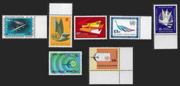 NACIONES UNIDAS - NEW YORK - SERIE BASICA - AÑO 1963-69 - CATALOGO YVERT Nº 0008-14 -  HOJA - NUEVOS - Airmail