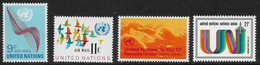 NACIONES UNIDAS - NEW YORK - SERIE BASICA - AÑO 1972 - CATALOGO YVERT Nº 0015-18 -  HOJA - NUEVOS - Airmail