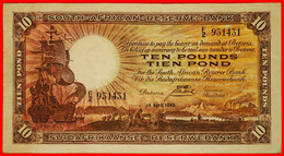 ~ 2 SOLD SHIP: SOUTH AFRICA ★ 10 POUNDS 1943 RARITY! CRISP! JUST PUBLISHED!★ LOW START ★ NO RESERVE! - Suráfrica