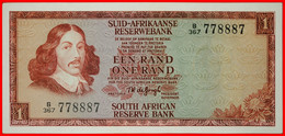 ~ JAN Van RIEBEECK (1619-1677): SOUTH AFRICA ★ 1 RAND (1975) SHEEP 1966-1975! UNC CRISP!★ LOW START ★ NO RESERVE! - Afrique Du Sud