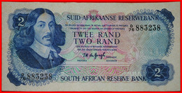 ~ JAN Van RIEBEECK (1619-1677): SOUTH AFRICA ★ 2 RAND (1974) SPRINGBOK 1974-1976! CRISP!★ LOW START ★ NO RESERVE! - Afrique Du Sud