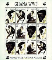 12650 MNH GHANA 1994 MONO DIANA - Chimpansees