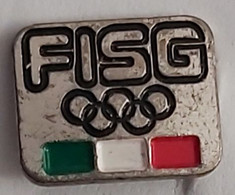 Italy ITALIA FISG National Committee NOC Olympic Rings Olympic Games  PIN A12/2 - Jeux Olympiques