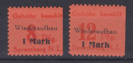 Lokalausgaben Spremberg MiNr. 15-16A ** - Mint