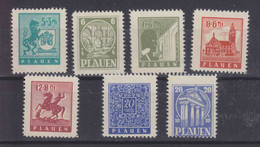 Lokalausgaben Plauen MiNr. 1-7 ** - Mint