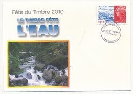 Enveloppe Fédérale - Fête Du Timbre AIX En PROVENCE 2010 - Protégeons L'eau (Beaujard) - 27.2.2010 - Storia Postale