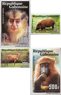194334 MNH GABON 1990 FAUNA - Chimpansees