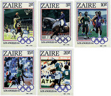 52387 MNH ZAIRE 1984 23 JUEGOS OLIMPICOS VERANO LOS ANGELES 1984 - 1980-1989