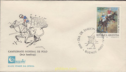 401844 MNH ARGENTINA 1987 CAMPEONATOS DEL MUNDO DE POLO - Gebraucht