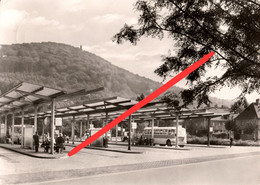 AK Freital Busbahnhof Bus Bahnhof Deuben Windberg A Hüttenstraße Dresdner Straße Bahnhofstraße Potschappel Hainsberg DDR - Freital