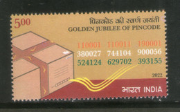 India 2022 Golden Jubilee Of Pincode 1v MNH - Postcode