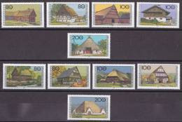 Bund 1995/96 - Mi.Nr. 1819 - 1823 + 1883 - 1887 - Postfrisch MNH - Bauernhäuser - Unused Stamps