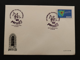 Portugal Cachet Commémoratif Expo Philatelique Porto 1983 Journée Du Vin Du Porto Stamp Expo Port Wine Day Event Pmk - Flammes & Oblitérations