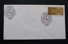 Portugal Astronomie Astrolabe XVII Siècle Cachet Commemoratif Congrès Expo XVII 1983 Astronomy Event Postmark - Flammes & Oblitérations