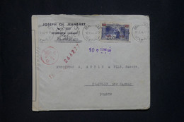 LIBAN - Enveloppe Commerciale De Beyrouth Pour La France En 1944 Avec Contrôle Postal  - L 133582 - Brieven En Documenten