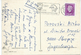 Netherlands - Amsterdam Postcard 1977,ATM Machine Stamp Motive : U.P.U. UPU (Universal Postal Union) - WPV (Weltpostverein)