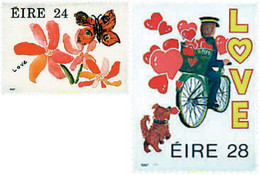 90670 MNH IRLANDA 1987 MENSAJES DE AMOR - Collections, Lots & Séries