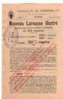 VP20.898 - 1897 - Publicité - Nouveau LAROUSSE Illustré - Librairie A. LE VASSEUR & Cie à PARIS & LES PONTS DE CE - Reclame