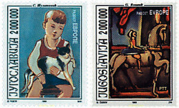 67339 MNH YUGOSLAVIA 1993 PINTURAS - Used Stamps