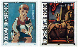 67339 MNH YUGOSLAVIA 1993 PINTURAS - Oblitérés