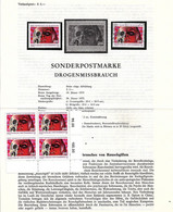 4120b: Österreich 1973, Drogenmissbrauch, Postlegende, **/o Und Bogenteil - Drugs